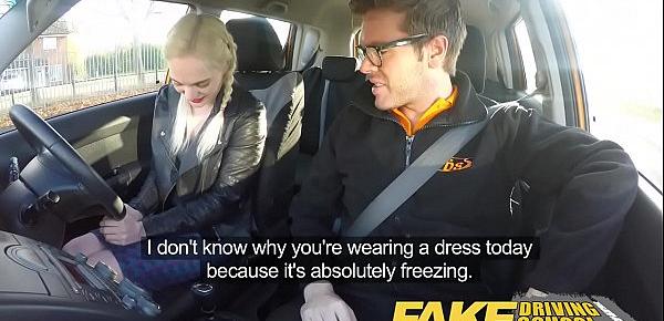  Fake Driving School Naughty learner gets a deep creampie from driving teacher